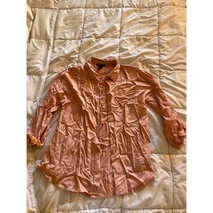 BYdesign Pink Button-Up Blouse - Size S - 100% Lyocell Lightweight Shirt
